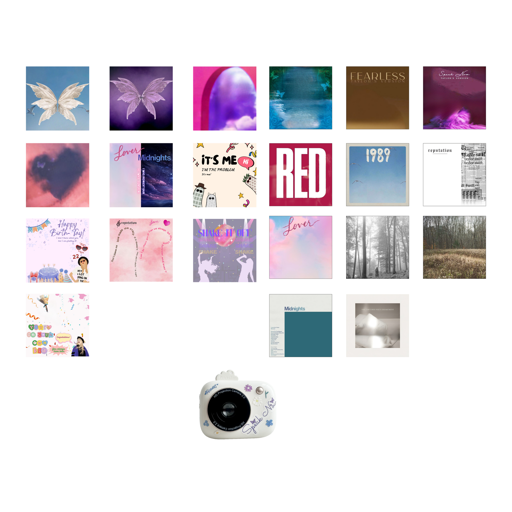 Taylor Album Mini Projector, Photo Props – Unisaurstudio